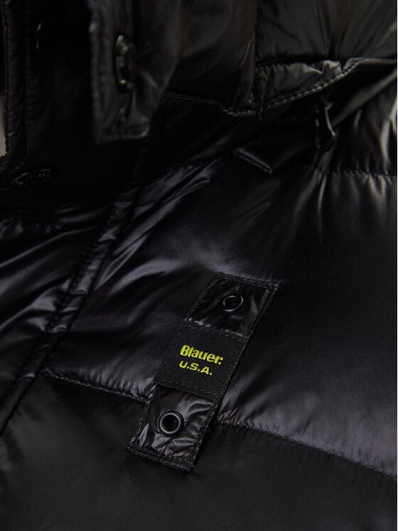 Blauer Blauer Geacă din puf 25WBLUK03147 Negru Regular Fit