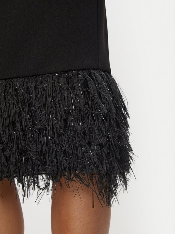 Rinascimento Rinascimento Rochie cocktail CFC0120269003 Negru Regular Fit