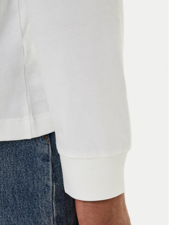 Calvin Klein Jeans Calvin Klein Jeans Majica z dolgimi rokavi Easy LV04RD247G Bela Regular Fit