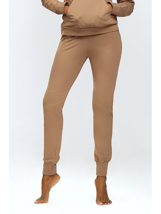DKaren Sport DKaren Sport Spodnie dresowe Seattle Brązowy Slim Fit