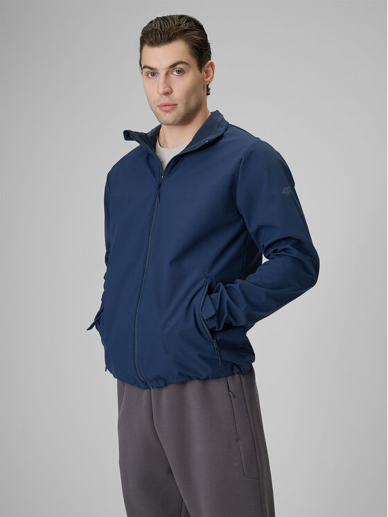 4F 4F Kurtka przejściowa MIDSHOP TEXTILE Granatowy Regular Fit