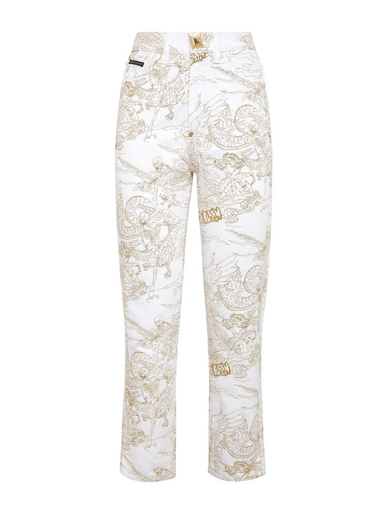 PHILIPP PLEIN PHILIPP PLEIN Jeansy 6881 Bílá