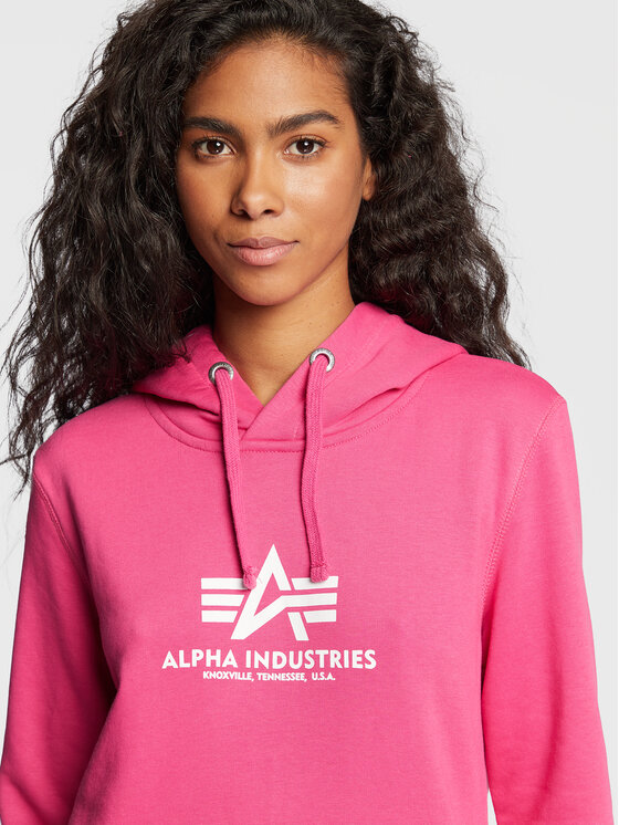 Alpha Industries Alpha Industries Bluza New Basic 196032 Różowy Regular Fit
