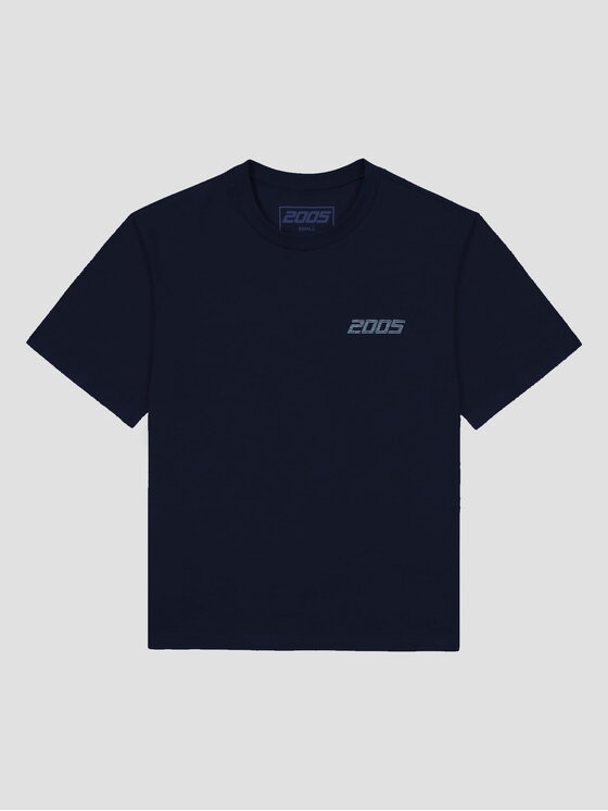 2005 2005 Tričko basic Tmavomodrá Oversize