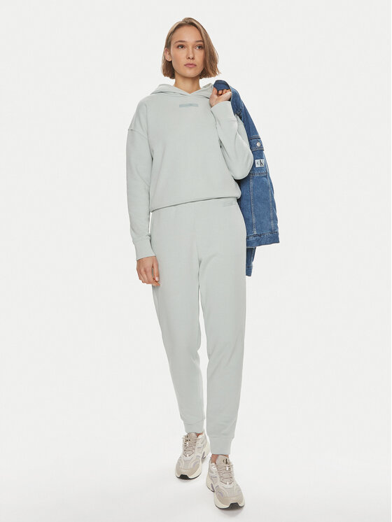 Calvin Klein Calvin Klein Majica dugih rukava Micro Logo K20K206631 Zelena Regular Fit