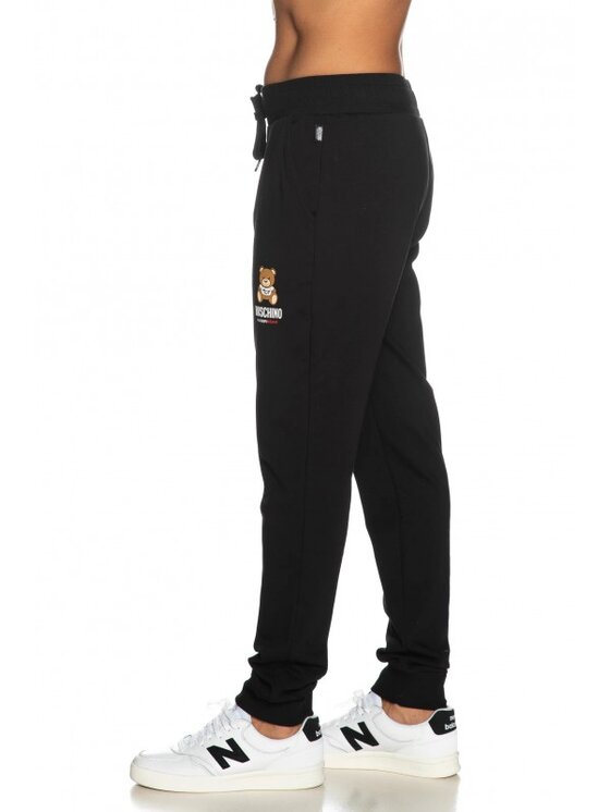 MOSCHINO MOSCHINO Teplákové kalhoty V1A6886 4409 0555 Černá Regular Fit