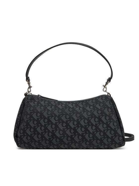 Calvin Klein Jeans Torebka Drop Monogram Lg Shoulder Bag LV04K3114G Czarny