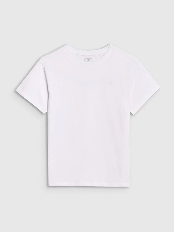 4F 4F Tričko 4FJWMM00TTSHF2332-10S Biela Regular Fit