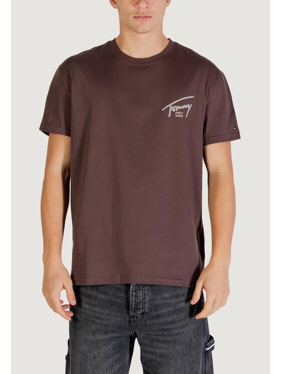 Tommy Jeans Tommy Jeans T-shirt DM0DM22320 Marrone Casual Fit