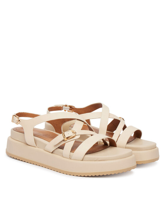 Tamaris Tamaris Sandály 1-28365-46 Krémová