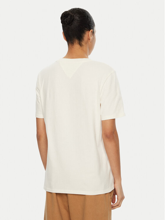 Tommy Jeans Tommy Jeans T-shirt Varsity DW0DW19444 Bianco Relaxed Fit