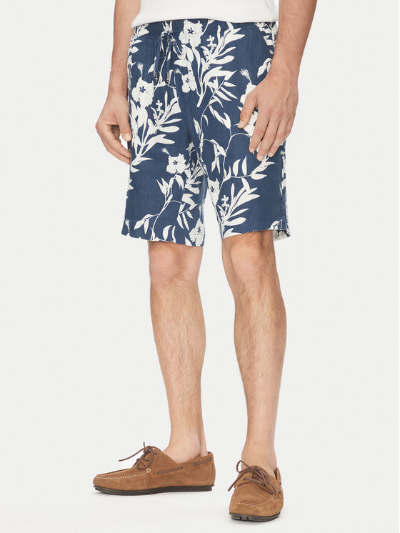 Tommy Hilfiger Tommy Hilfiger Szövet rövidnadrág Harlem MW0MW38847 Sötétkék Regular Fit