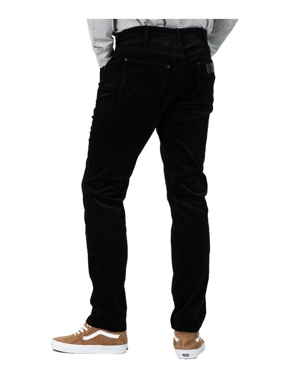 Wrangler Wrangler Spodnie materiałowe W15QEC100 Czarny Regular Fit