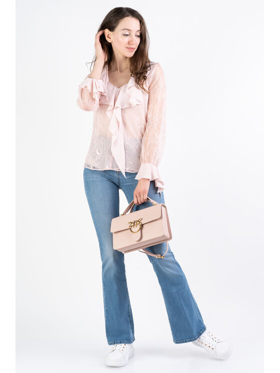 PINKO PINKO Bluzka BAHIA Beżowy Regular Fit