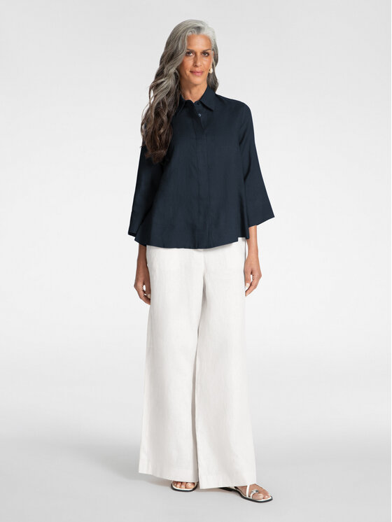 Elena Mirò Elena Mirò Koszula 5013P000322N065 Niebieski Boxy Fit