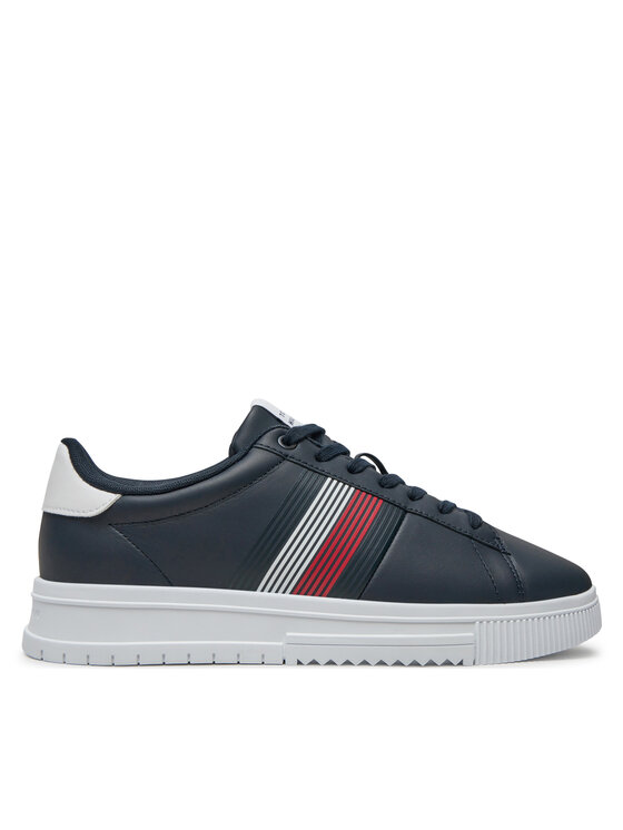 Tommy Hilfiger Superge Supercup Lth Seasonal FM0FM05129 Mornarsko Modra