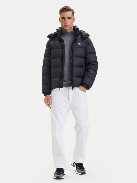 Calvin Klein Jeans Calvin Klein Jeans Pūkinė striukė LV04RG515G Juoda Regular Fit