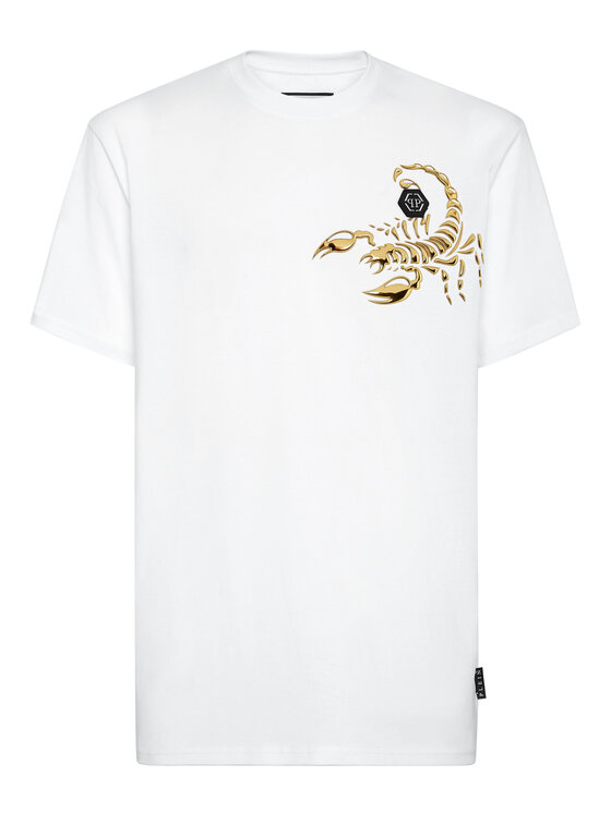 PHILIPP PLEIN PHILIPP PLEIN T-Shirt 811 Bílá Regular Fit