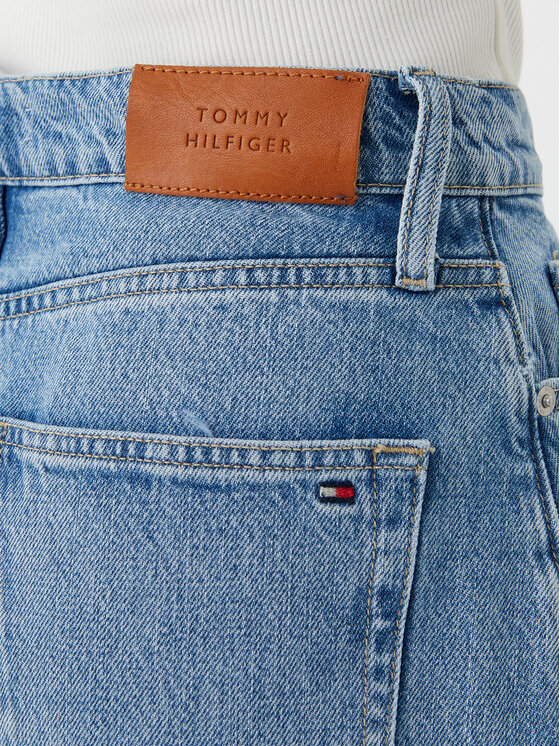 Tommy Hilfiger Tommy Hilfiger Fustă de blugi WW0WW45501 Albastru Regular Fit