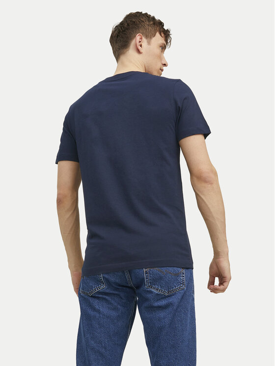 Jack & Jones Jack & Jones T-Shirt Archie 12217167 Granatowy Regular Fit