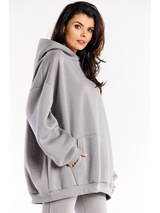 Infinite You Infinite You Felpa M323 Grigio Basic Fit