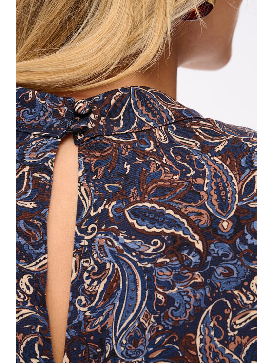 blue shadow blue shadow Bluzka Ika Niebieski Regular Fit