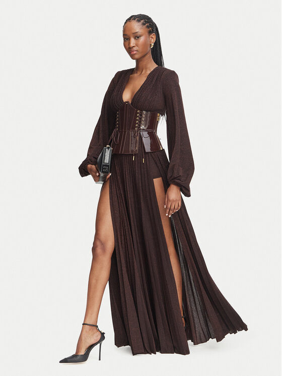 Elisabetta Franchi Elisabetta Franchi Вечірня сукня AB-R15-66E2 Темно-коричневий Slim Fit