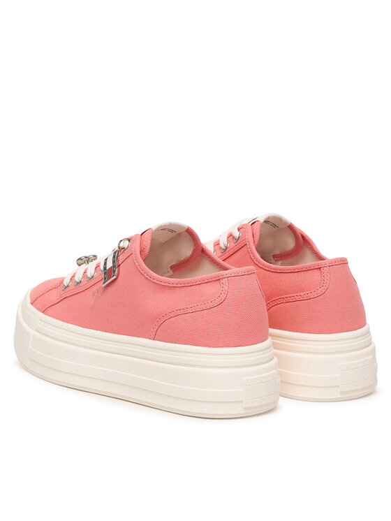Tommy Jeans Tommy Jeans Sneakersy Tjw Flatform Sneaker Charms EN0EN02959 Różowy