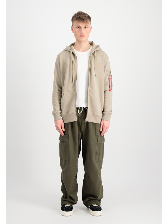 Alpha Industries Alpha Industries Bluza Back Print Zip Hoodie Żółty Regular Fit