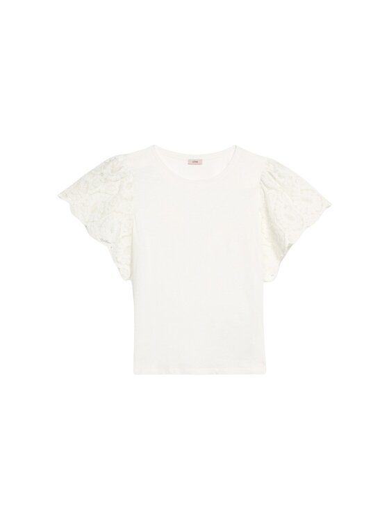 Oltre Oltre T-shirt G049J004269N011 Bianco Regular Fit