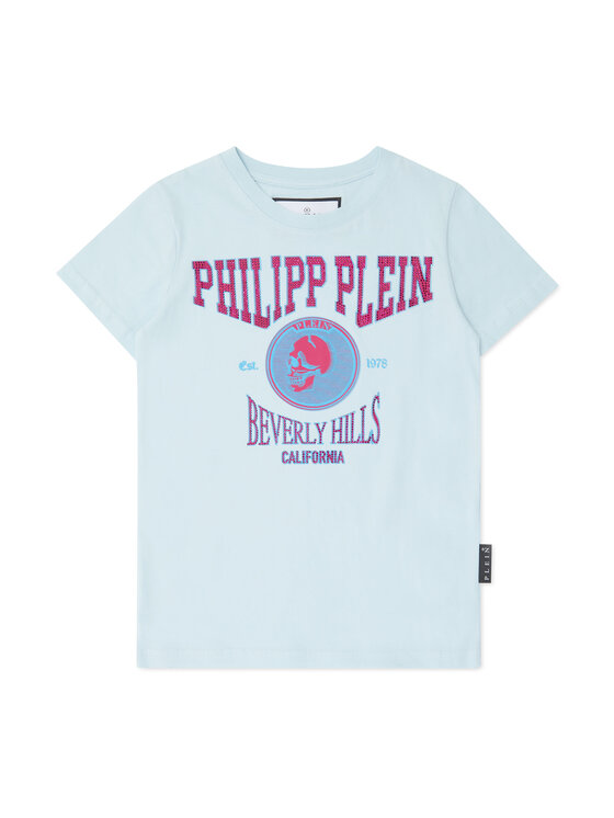 PHILIPP PLEIN PHILIPP PLEIN T-shirt 27791 Celeste Regular Fit