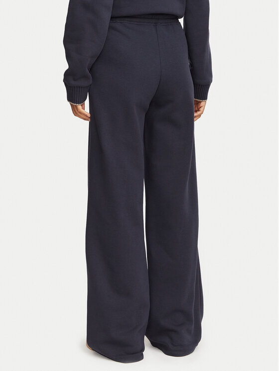 Guess Guess Spodnie dresowe W6YB31 K5319 Granatowy Wide Leg