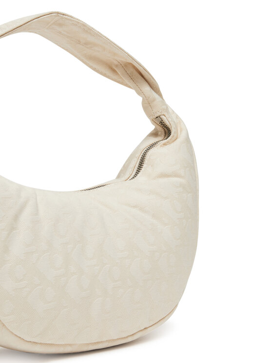 Calvin Klein Calvin Klein Torebka Ckj Monogram Pinched Medium Shou LV04F3206G Écru