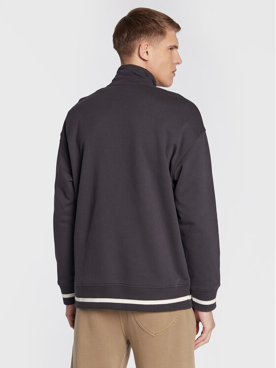 Lee Lee Μπλούζα Half Zip Seasonal L84FRYON 112322631 Μαύρο Relaxed Fit