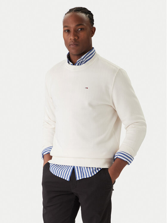 Tommy Jeans Bluză DM0DM20741 Écru Regular Fit