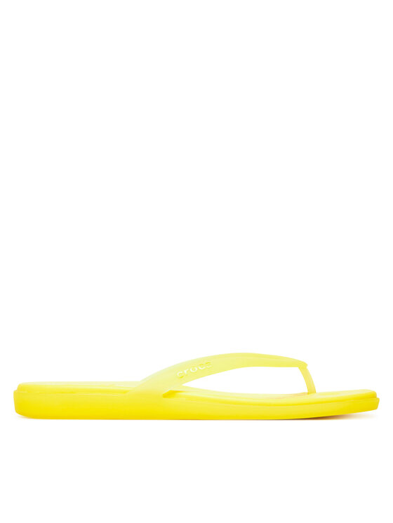 Crocs Crocs Šlepetės per pirštą Miami Frosted Flip 211474 Žalia