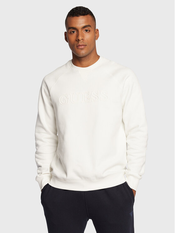 Guess Guess Mikina Z2YQ27 K9V31 Écru Regular Fit