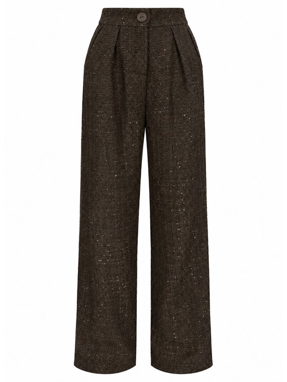 Love Saints Love Saints Komplet bluzka i spodnie L26WF-KA-K12 Brązowy Oversize