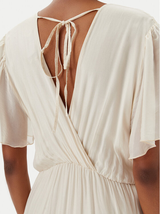 Haveone Haveone Poletna obleka AFF-N006 Écru Loose Fit