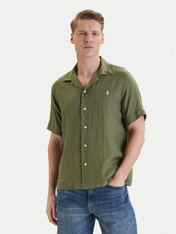 Polo Ralph Lauren Cămașă 710966421501 Verde Regular Fit
