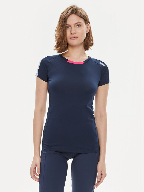 CMP CMP Φανελάκι τεχνικό 32C6236 Σκούρο μπλε Slim Fit