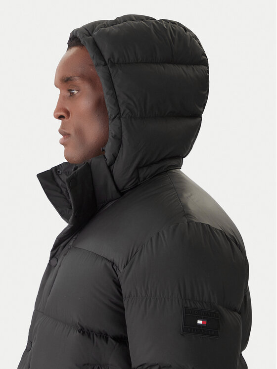 Tommy Hilfiger Tommy Hilfiger Пухено яке MW0MW36569 Черен Regular Fit