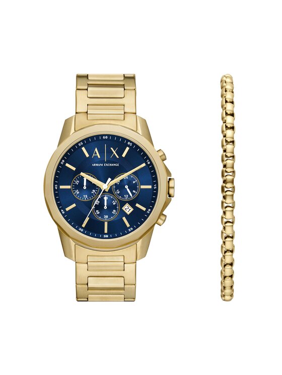 Armani Exchange Pulkstenis Banks AX7151SET Zelta