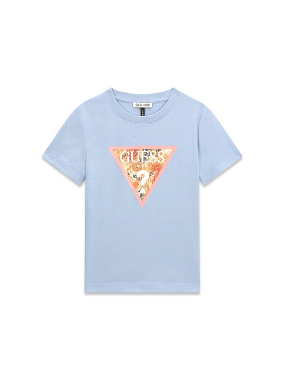 Guess Guess T-Shirt 182460 Modrá Classic Fit