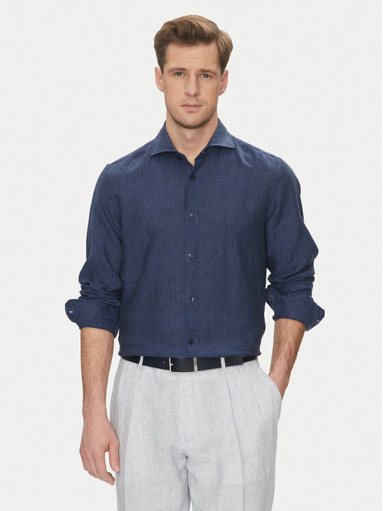 JOOP! JOOP! Cămașă 17 JSH-146Pai-W 30046075 Bleumarin Slim Fit