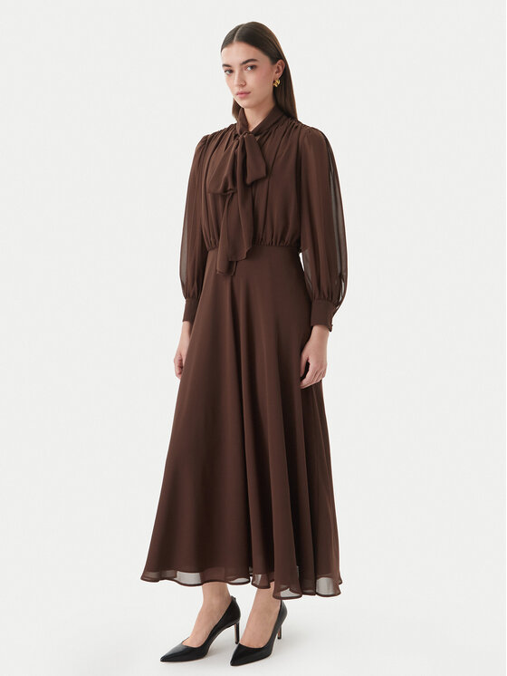 Marella Sukienka koktajlowa Giovane 2613221093 Brązowy Regular Fit
