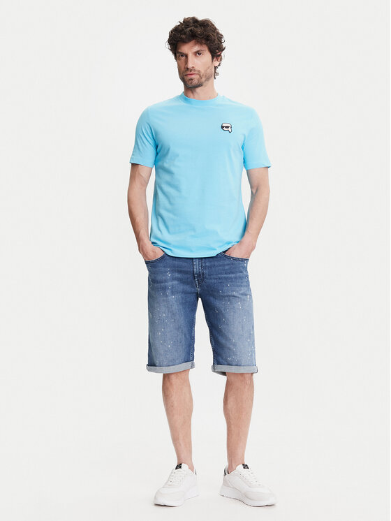KARL LAGERFELD KARL LAGERFELD Kratke traperice 265820 552832 Tamnoplava Regular Fit