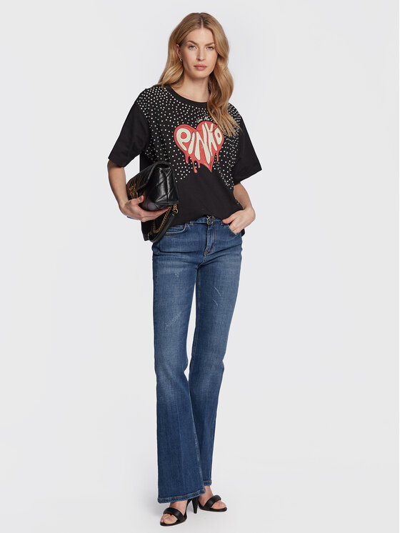 T-shirt Degno 101117 A0U4 Nero Oversize