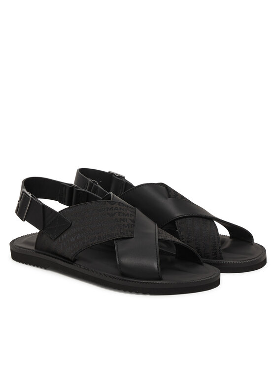Emporio Armani Emporio Armani Sandały EM004323 AF25617 MC012 Czarny