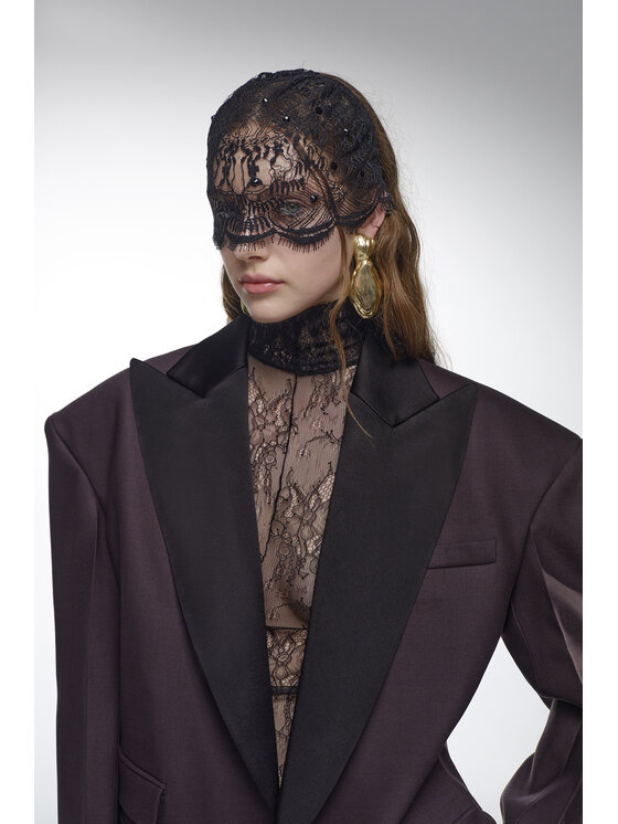 Epuzer Epuzer Komin Lace headpiece Czarny